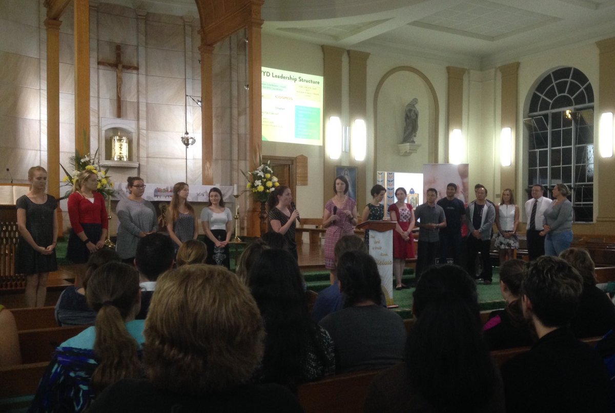 dbbschools's tweet photo. Pilgrim Group Leaders being introduced to @dbbwyd Pilgrims preparing for WYD. 116 sleeps to go @BishopComensoli https://t.co/adZW0GoHDh