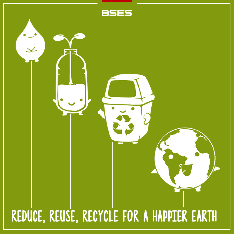 bsesdelhi's tweet photo. Three great ways YOU can eliminate waste and protect your environment! #recycleplease #GoGreen https://t.co/kqTlMhfk8T