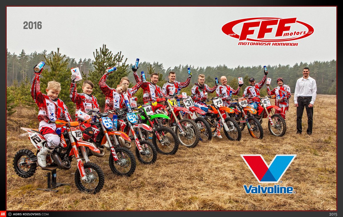 _STOKKER_'s tweet photo. Kopā ar #VALVOLINE arī šajā sezonā esam kopā ar FFF MOTOKROSA KOMANDU! Lai labi rūc un ripo! #motokross https://t.co/9FDQINTbwr