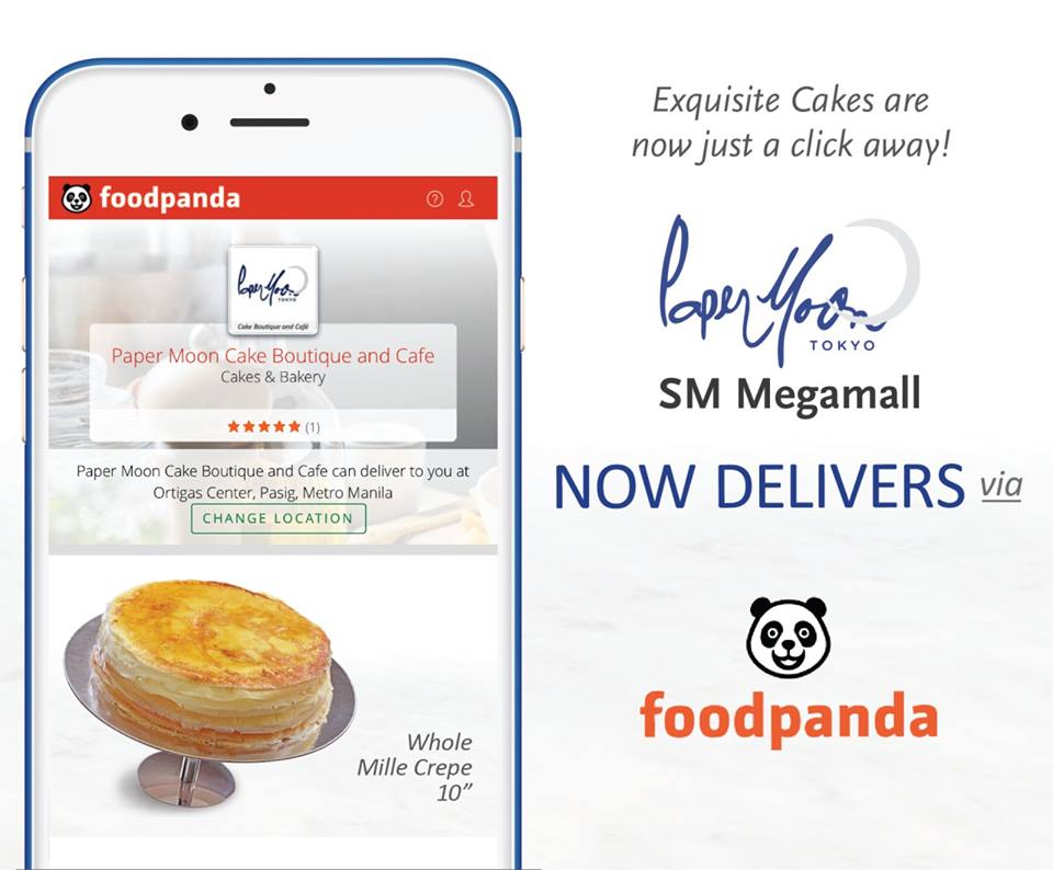 PaperMoonCafePH's tweet photo. Our SM Megamall store now delivers via foodpanda.Just order online https://t.co/xnpKI5x5jf #papermooncafe #foodpanda https://t.co/9pZ7WJVfLc