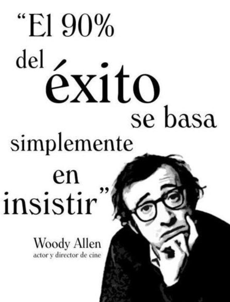 Innova_Tool's tweet image. El 90% de l'èxit es basa en INSISTIR! #frases #empresa #woodyallen