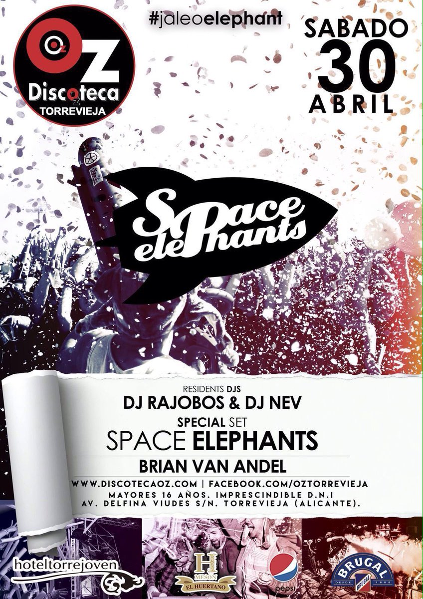 Manuhandball's tweet photo. Sábado3️⃣0️⃣de abril ⛄️☃cierre de temporada de invierno en @OzetaDiscoteca con la visita de los space elephants.😏😏 https://t.co/VJtqllxxWV