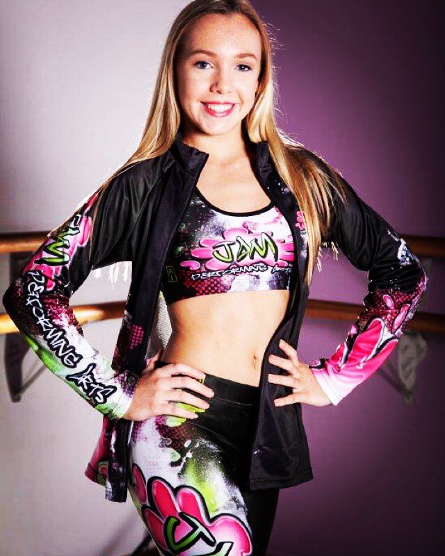 ai_australia's tweet photo. Loving this pic of Jam dancer, Chelsea, in the funky new custom design uniform for Jam Performing Arts, Brisbane.😎 https://t.co/JbWch7BAjZ