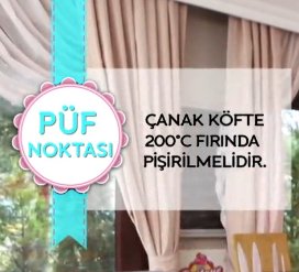 PÜF NOKTASI!
Çanak Köfte 200C fırında pişirilmelidir. #pastane <a href="/trt1/">TRT 1</a> <a href="/ddorhun/">Deniz Orhun®️</a>