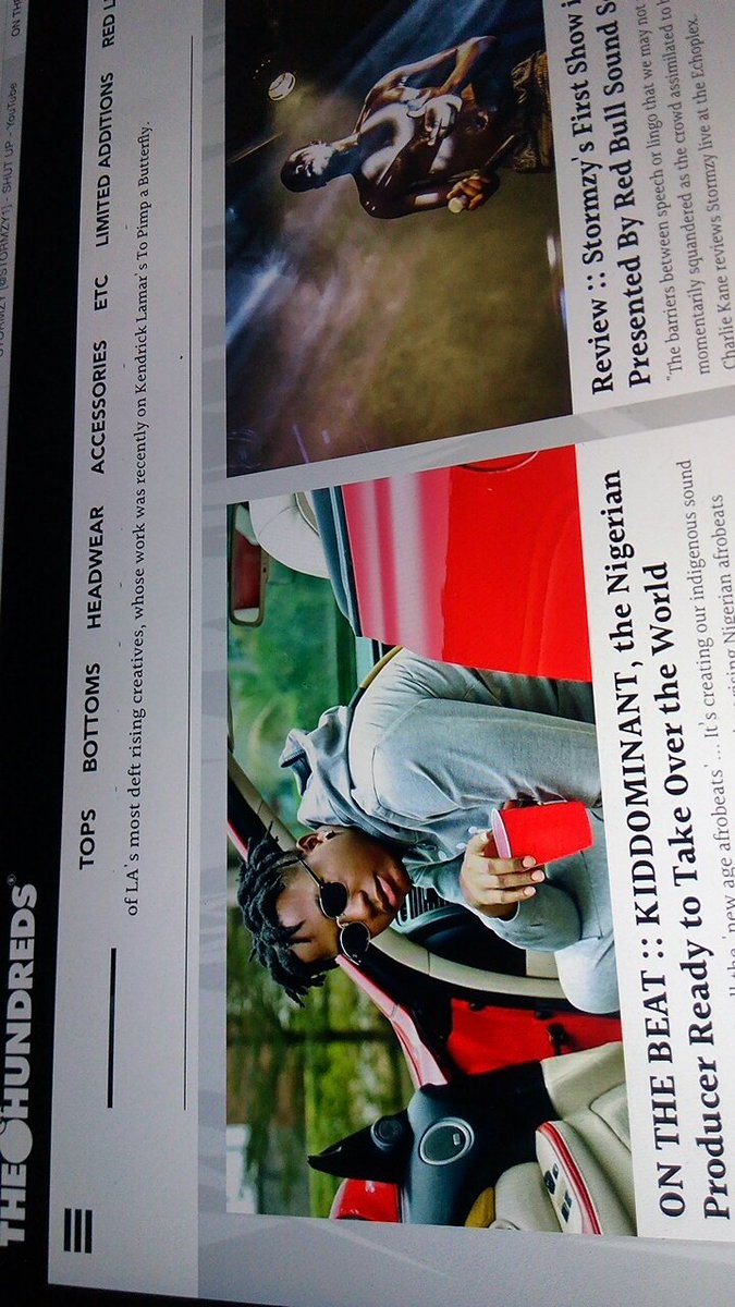 Tosinkuti_'s tweet photo. Check out this month's issue of THE HUNDREDS magazine guys.. Africa to the World!!! π @KIDDOMINANT #goodmusicforever https://t.co/jodPtE2Owj