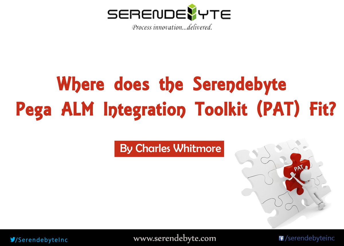 SerendebyteInc's tweet photo. Read our #blog to know more on #Serendebyte's @Pega #ALM Integration Toolkit (PAT)
https://t.co/ia1rVbfvuL https://t.co/VzipLDhwTN