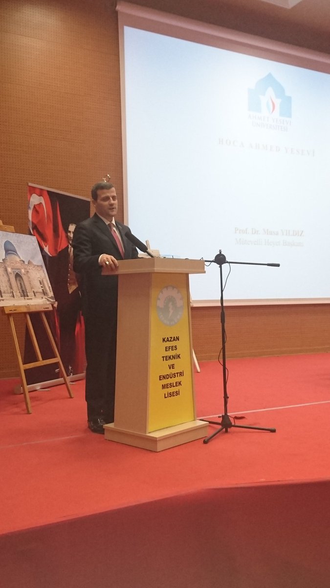AhmetYeseviUni's tweet photo. Kazan Kaymakamlığı tarafından düzenlenen ‘’Ahmed Yesevi Konferansı’’  başladı.
@musayildiz67 https://t.co/QUX4mQVqEY