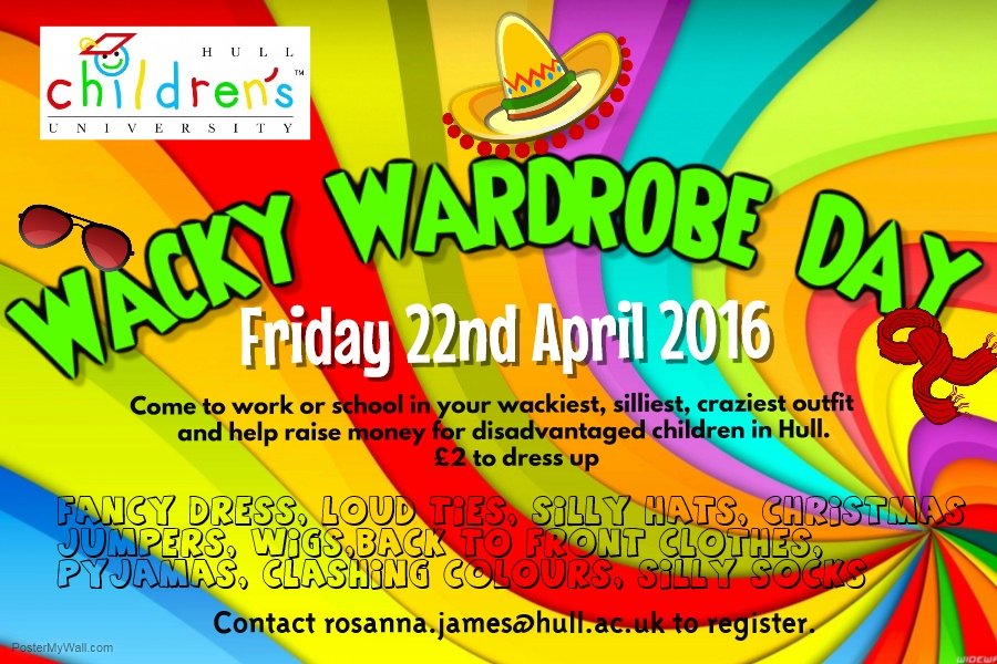 Hey Children S Uni Twitter वर Hold A Wacky Wardrobe Day To