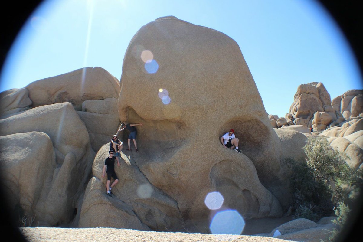 Raglans's tweet image. Day off in the desert. #skullrock #Joshuatree