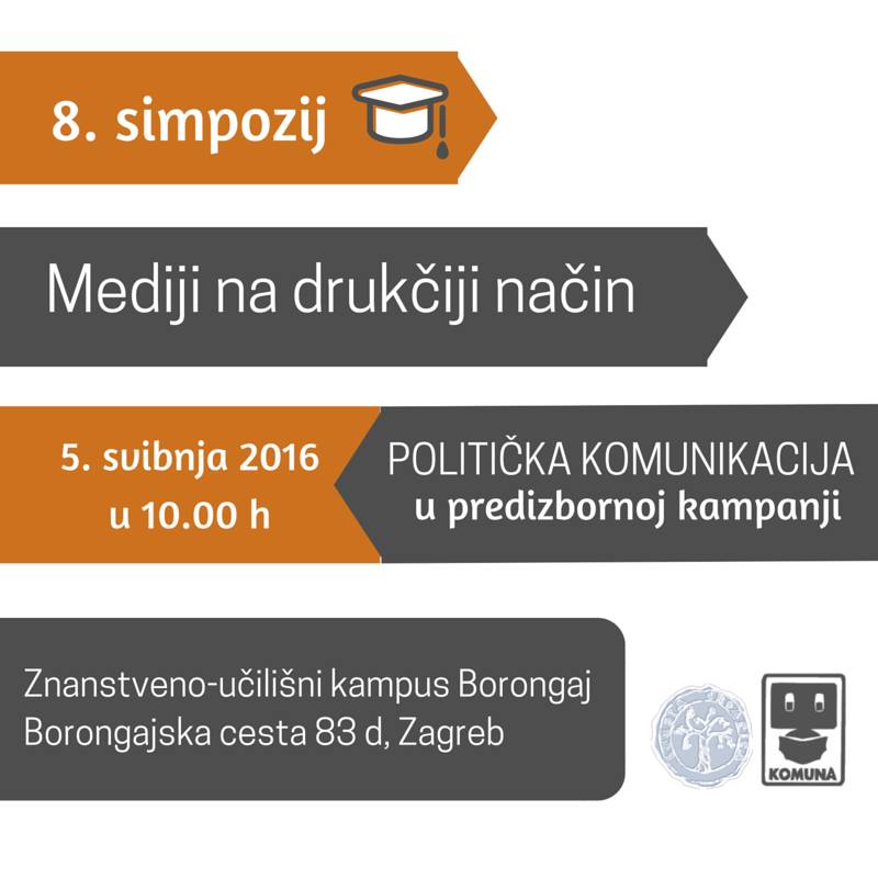 USKNKomuna's tweet photo. Ove godine pričat ćemo vam o političkoj komunikaciji za vrijeme predizborne kampanje. Što kažete na temu? #MNDN2016 https://t.co/ps8fmHzgjd