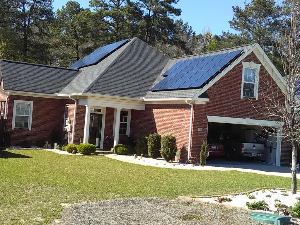 VisionSolarSC's tweet photo. Another successful install of payment protection against utility inflation.  Vision Solar Sc! https://t.co/0vUYGLK7ii