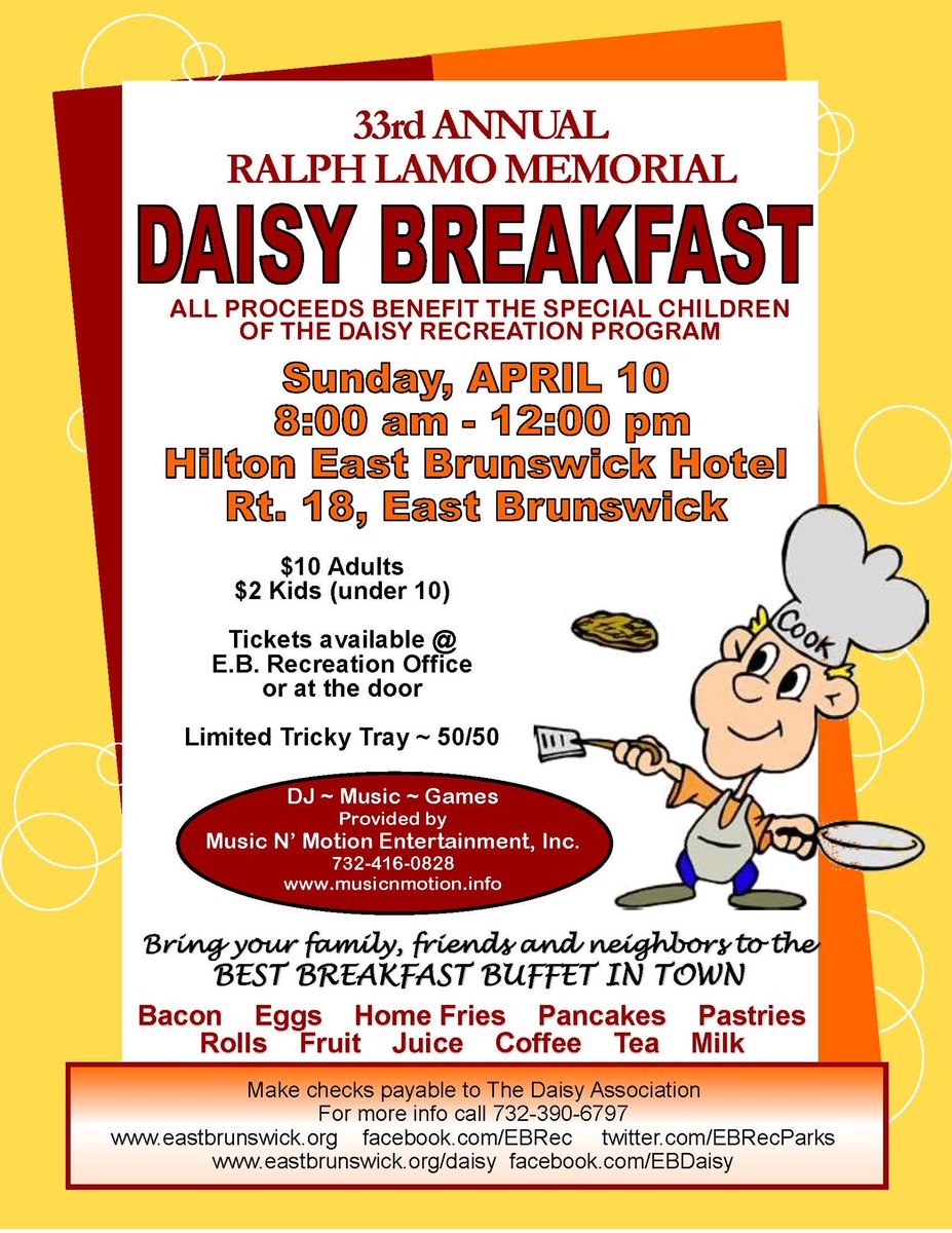 kevintmcevoy's tweet photo. ..see you there...#DaisyBreakfast #EB #EastBrunswick https://t.co/d3XZJc57ky