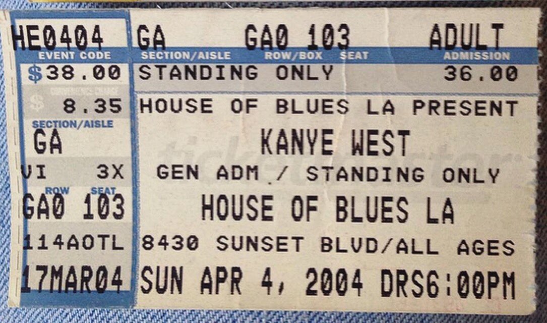 HOBLosAngeles's tweet photo. #TicketStubTuesday Post a pic of a ticket stub from your favorite show at #HOBLA and tag us to be featured! https://t.co/NzXolrjmaT