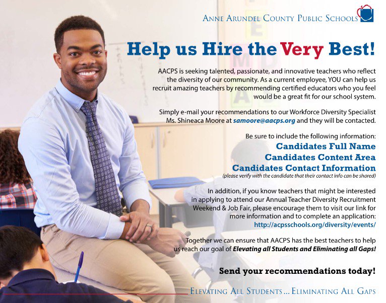 Please share this wonderful opportunity... #School203 #AACPSAwesome