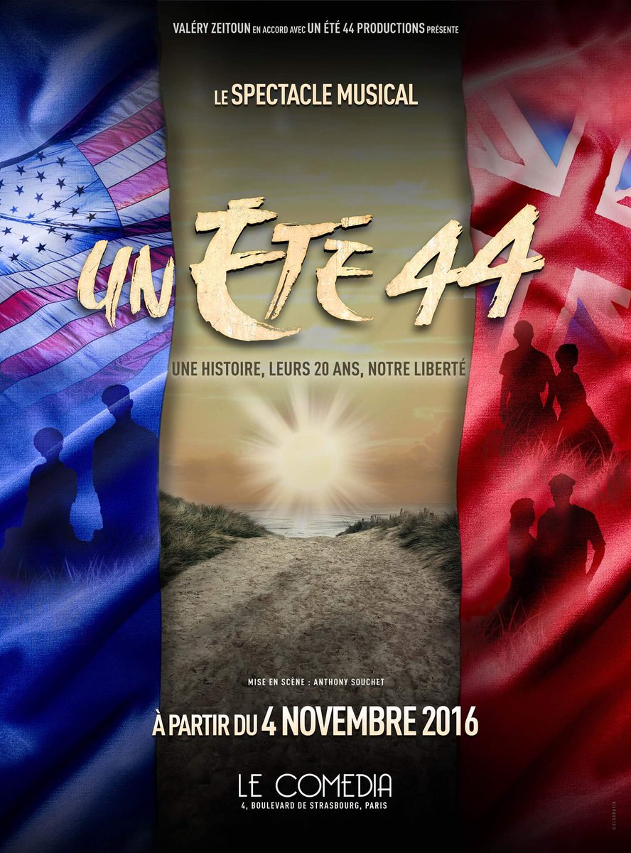 🎤 From Nov4: «Un Été 44» (a summer 44) @ Comedia paris-tourist.com/c587 (🎫 €30-79), #Paris. youtu.be/qstmbuPtZkE