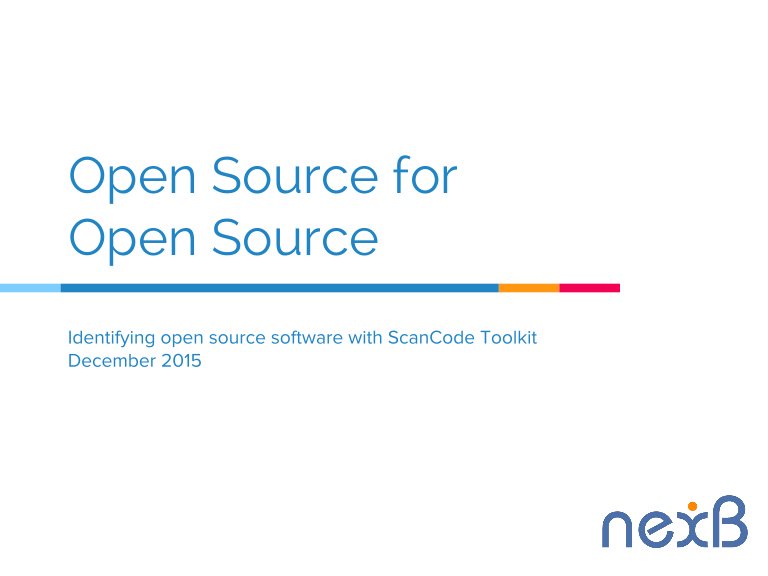 Identifying open source party software with ScanCode Toolkit - buff.ly/203NM7h #OSS #Scanning