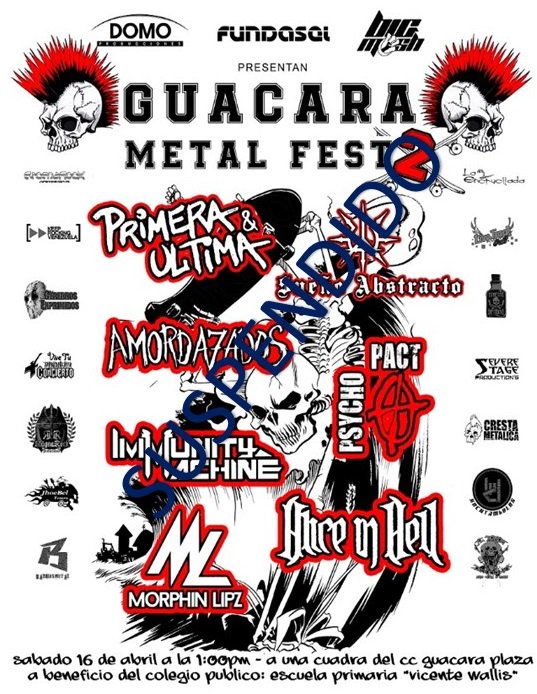#COMUNICADO: Suspendido el #GuacaraMetalFest 2 más información aquí> bit.ly/1RClgaI