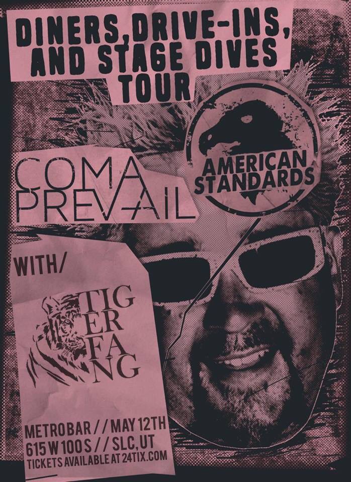 DDSD_Tour's tweet photo. #SaltLakeCity #UT! You've got a date 5/12 with #AmericanStandards, #ComaPrevail &
#TigerFang at #MetroBar. Be there! https://t.co/WnY63RM41K