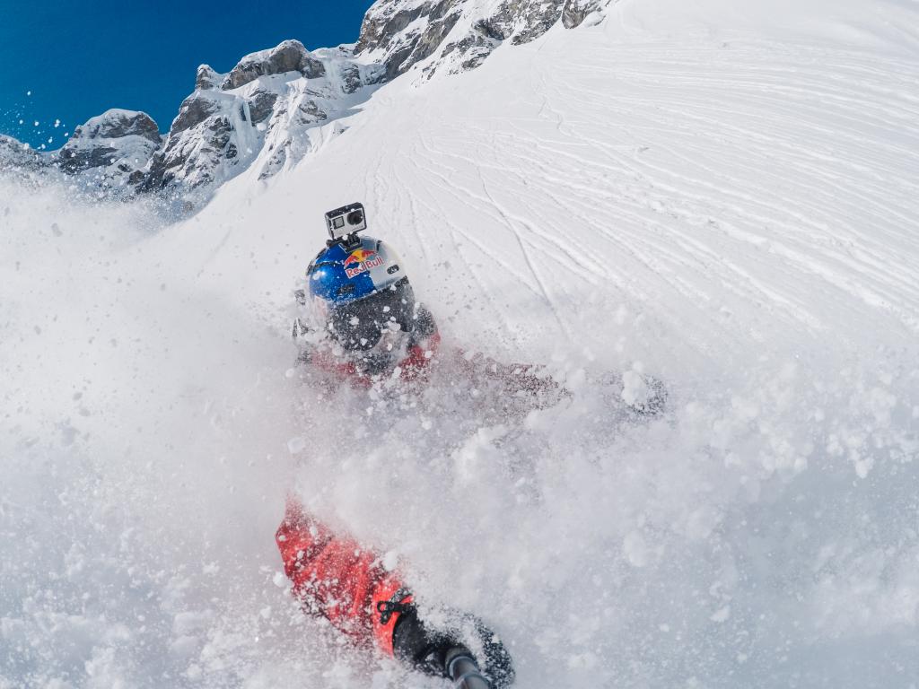 GoPro's tweet photo. Photo of the Day! @JesperTjader goes where the fresh pow is for #TravelTuesday. #GoPro #GoProSnow https://t.co/QtZE0IN9BE