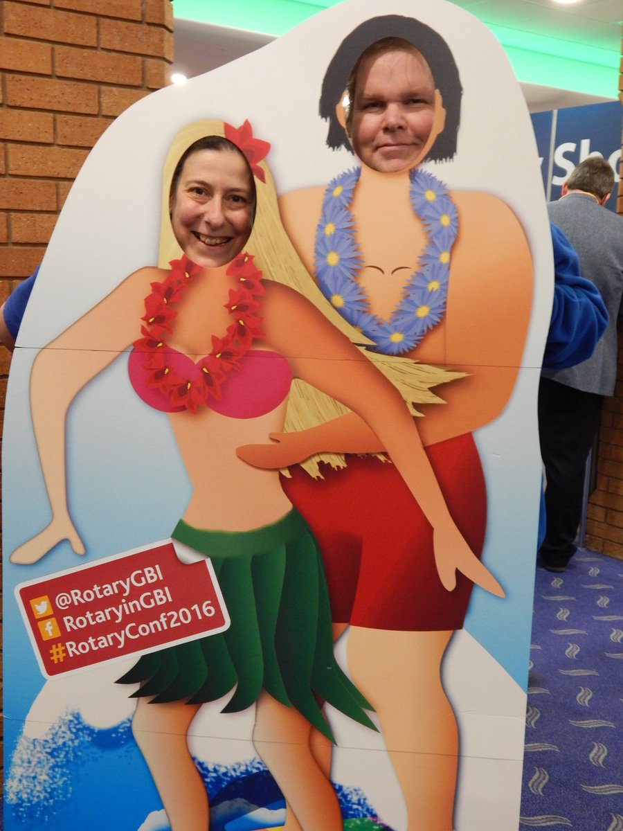 Holland2L's tweet photo. #RotaryConf2016 @RotaryGBI  Yes we could not resist having some fun lol! It really was a brilliant Conference. https://t.co/nl4Gc15h8F