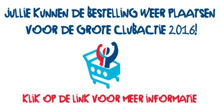 Jullie kunnen weer bestellen! Lees: bit.ly/1UFQCzE #groteclubactie #clubactie #bestellen