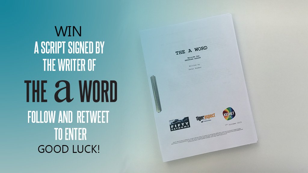 theaworduk's tweet photo. WIN a script signed by the writer of #TheAWord! To enter, follow us and retweet this tweet. Winner announced Monday. https://t.co/cT0MISIJzM