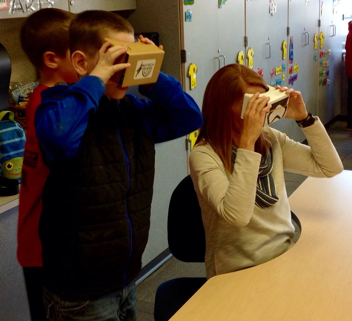 BHES_tech's tweet photo. @MissLambertBHES using @googlecardboard @ViewMaster @EdTechHeroes to engage her students with a virtual field trip! https://t.co/063OEDyFcV
