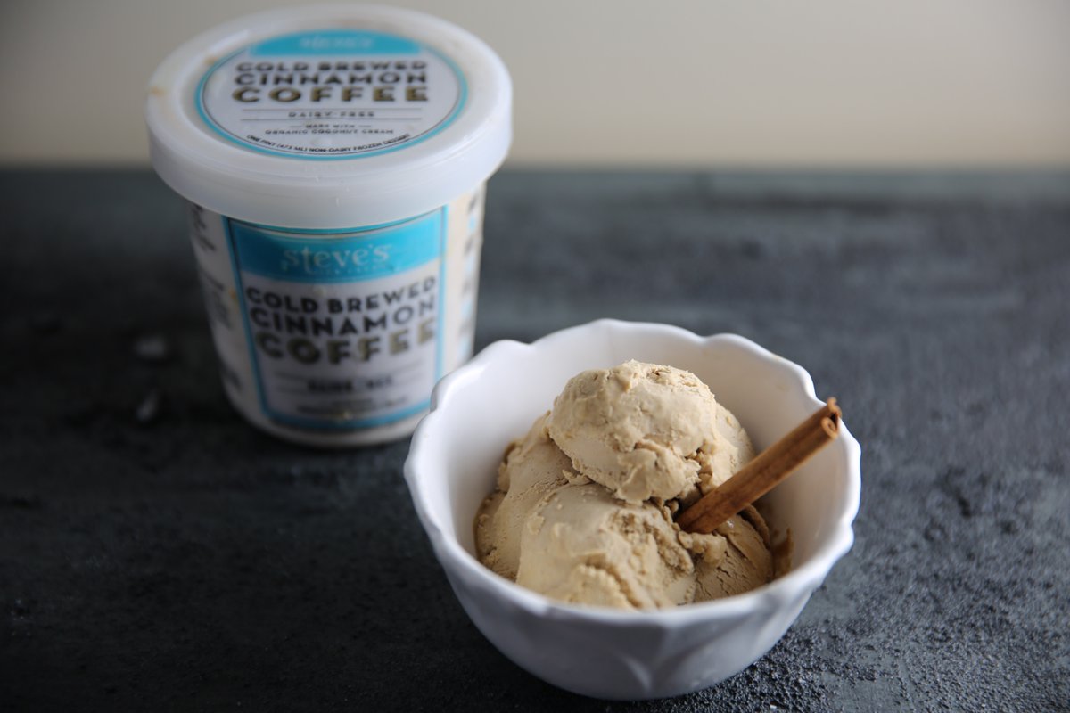 Dairy-free ice cream for breakfast? Sure, if it's amazing &amp; loaded with coffee! <a href="/StevesIceCream/">Steve's Ice Cream</a> #vegan #lactosefree