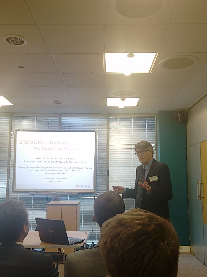 Novalact's tweet image. Presentation by Allen Eaves, CEO of @STEMCELLTech  great story on how to start and grow your biotech company.