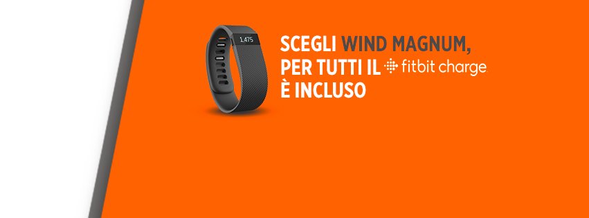 WindSottomarina's tweet photo. Scegli Wind Magnum e ti regaliamo il Fitbit Charge per il fitness
#solodanoi #fitness #virgin 
@WindSottomarina https://t.co/oUQGchjGWM