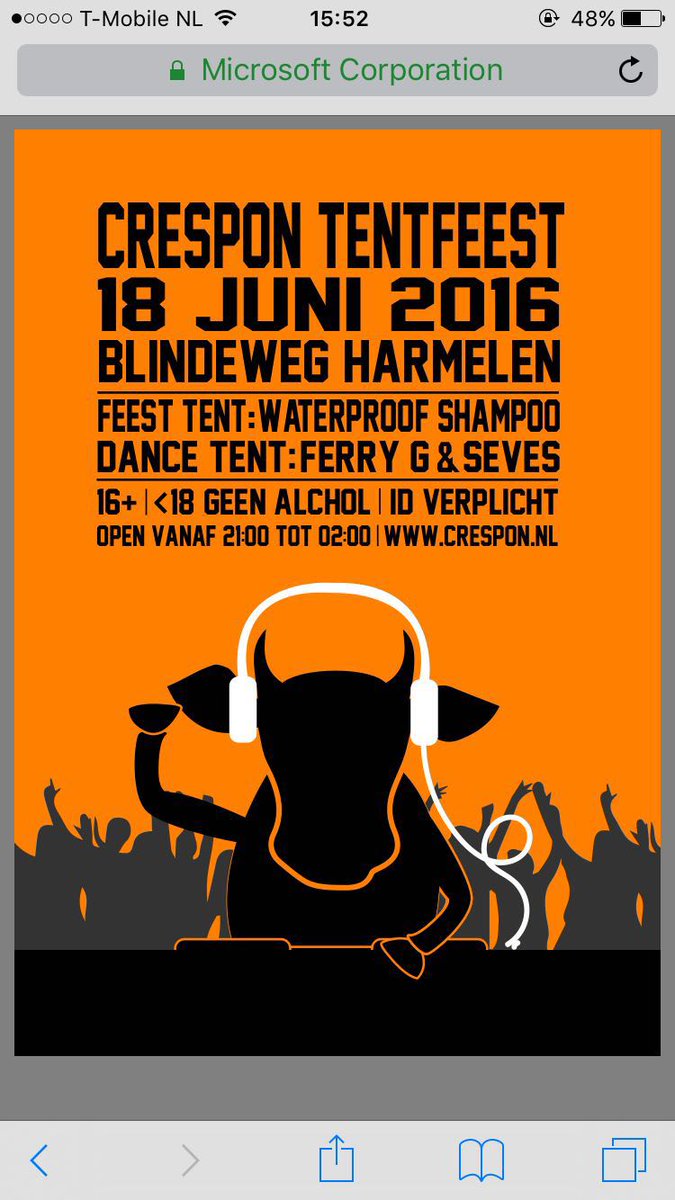 Crespon Tentfeest 2016 <a href="/djFerryG/">Ferry de Groot</a> <a href="/KPJdemeern/">Iduna KPJ De Meern</a> <a href="/KPJ_Montfoort/">KPJ-Montfoort</a> <a href="/KPJbodegraven/">KPJ Bodegraven</a> <a href="/kpjoudewater/">SJOUD kpj Oudewater</a> facebook.com/events/1349672…