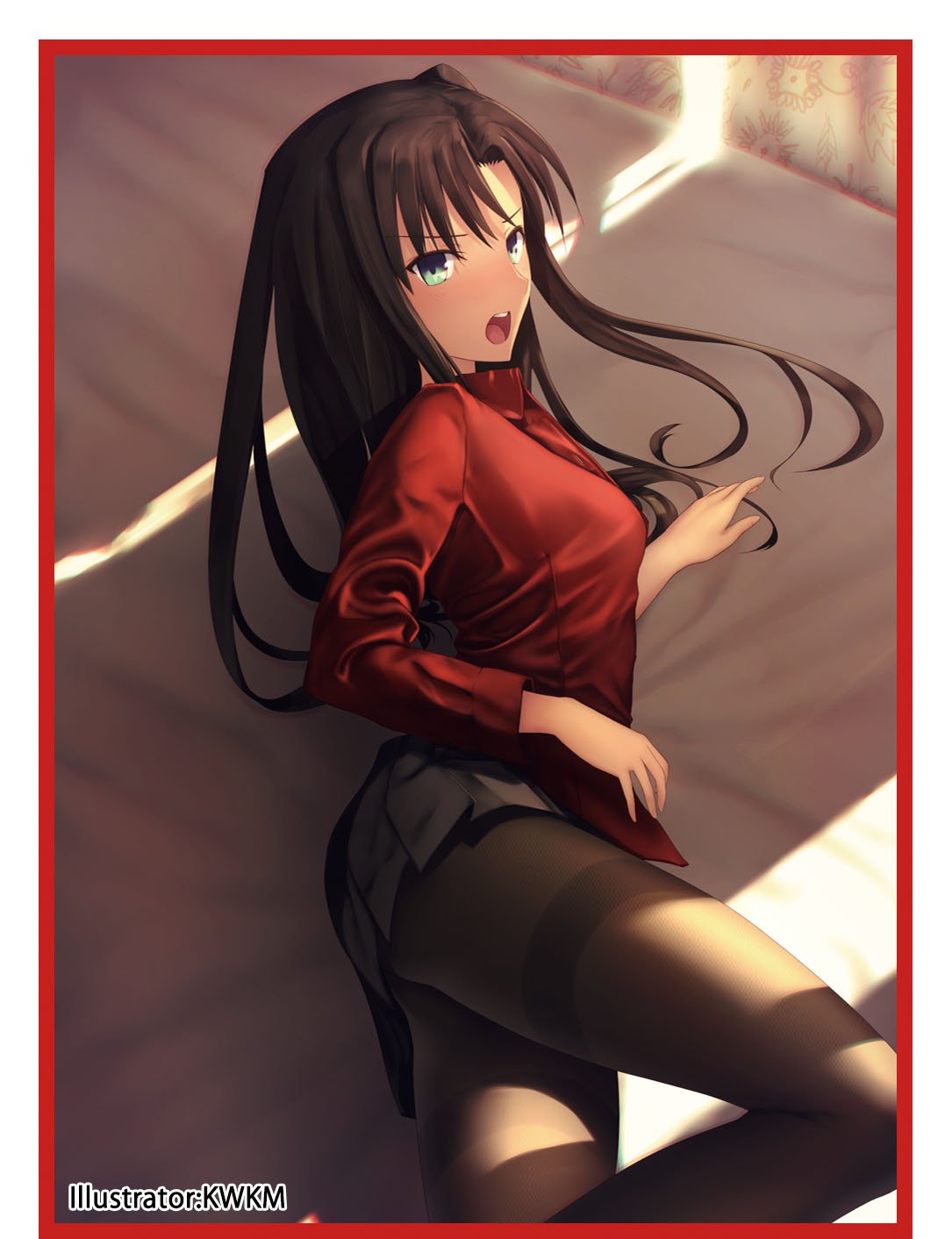 遠坂凛(ロンドンver.) イラストカード C89 遠坂凛(ロンドンver.) シリアルナンバー付イラストカード C89