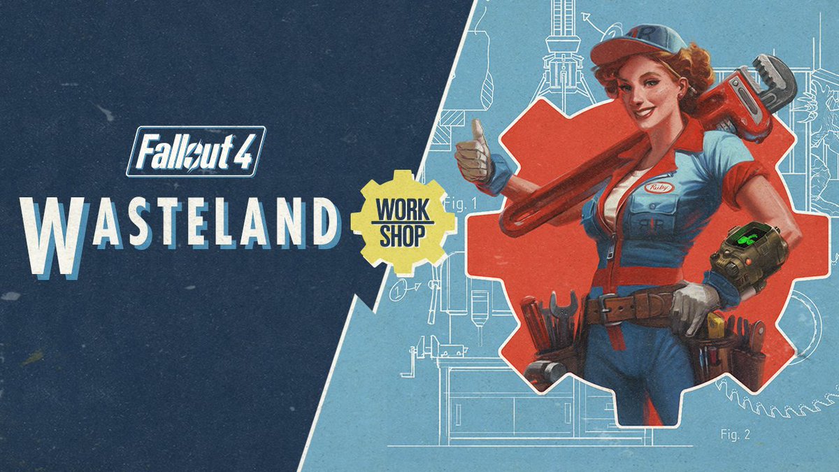 BethesdaStudios's tweet photo. Coming April 12, #WastelandWorkshop lets you make yourself even more at home.  #Fallout4  https://t.co/caT9RFWwDc https://t.co/HodMME49rx