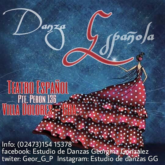 Geor_G_P's tweet photo. Hoy comienzan las clases de danza Española! Sumate...#Teatro Español Villa Dolores Cba. https://t.co/Jc3Kyqy5MC
