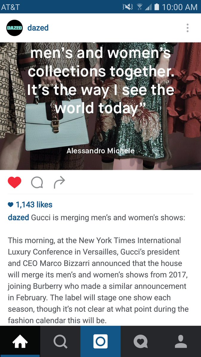 _thinupperlip's tweet image. Gucci merges men's and women's collections into single showcase (Pt.1) @PRMoveOfTheWeek #bestPRmove