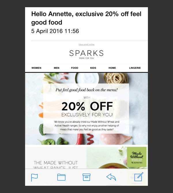 nettywest's tweet image. Any energy taken to personalise an #emaildesign with my shopping habits wasted with poor presentation #nonresponsive