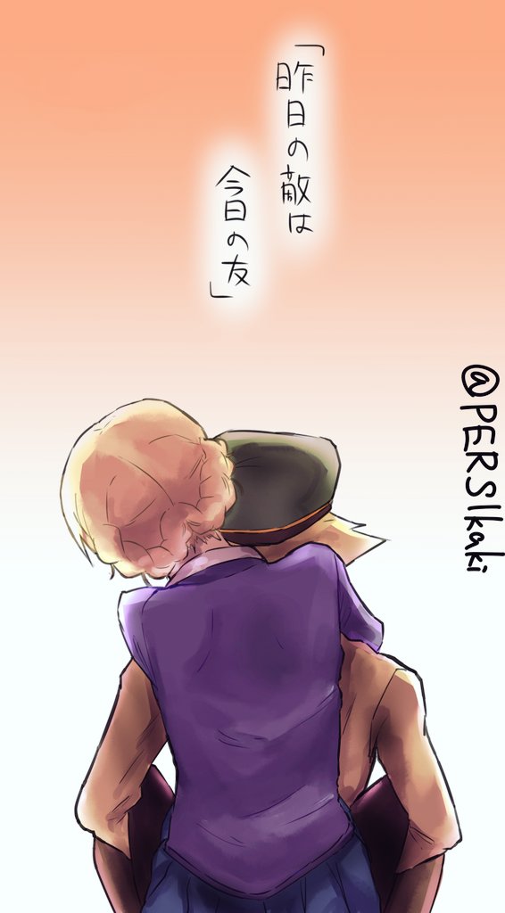 ダージリンとエルヴィンの組み合わせもなかなかいいんじゃないんですか?
#ガルパン版深夜のお絵描き60分一本勝負 