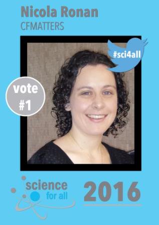 Pharmabiotic's tweet photo. Or can Nicola win #sci4all opening doors for #cysticfibrosis @UCC tonight? @scienceirel #sciencerising #cfmatters https://t.co/qCZCzHMLQv