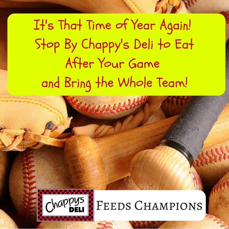 ChappysDeli's tweet photo. Come to #chappysdeli after those evening #baseball and #softball games! #tastemgm #prattville #dixieyouth https://t.co/5G8804NfpE