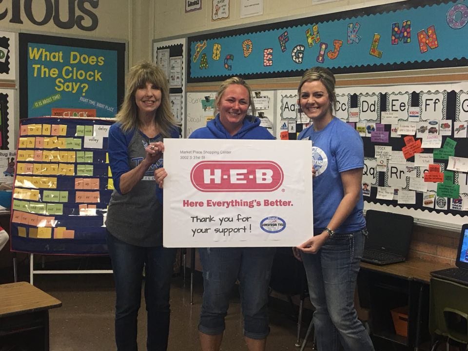 WHESRoadrunners's tweet photo. Last week our campus won #SurvivorTISD #Week2 &amp; Mrs. Baxter won a teacher drawing. Thank you @PopAbilities and @HEB! https://t.co/vyHuoOG12p