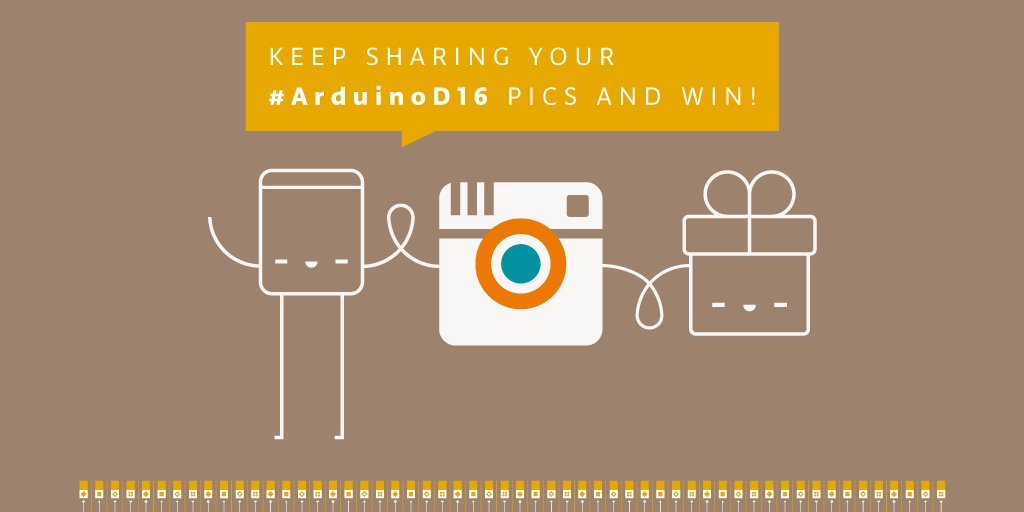 arduino's tweet image. Keep sharing #ArduinoD16 & #GenuinoD16 community pics and win! #MKR1000 blog.arduino.cc/2016/04/05/kee… #Arduinocc #Arduino