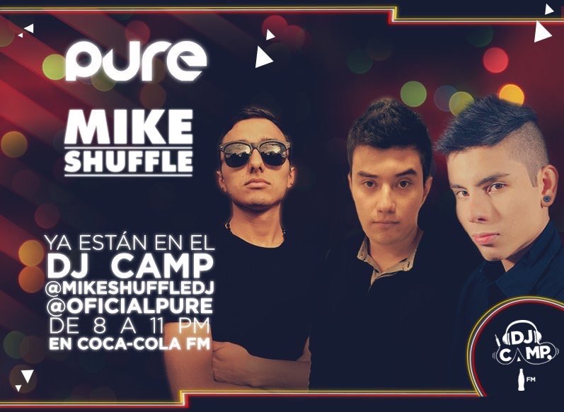 oficialpure's tweet photo. Conectate ya a @cocacolafmco junto a @mikeshuffledj #cocacolafm #bogota #pure https://t.co/Vii3bY8SNJ