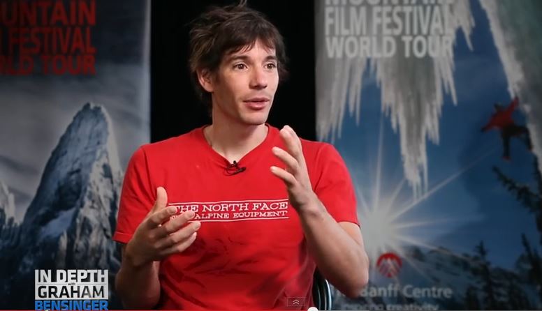 BanffMtnFest's tweet photo. @AlexHonnold wrap his mind around soloing #ElCapitan in Yosemite. #GrahamBensinger https://t.co/nHaWzEIu7L https://t.co/YDAReJGFZI