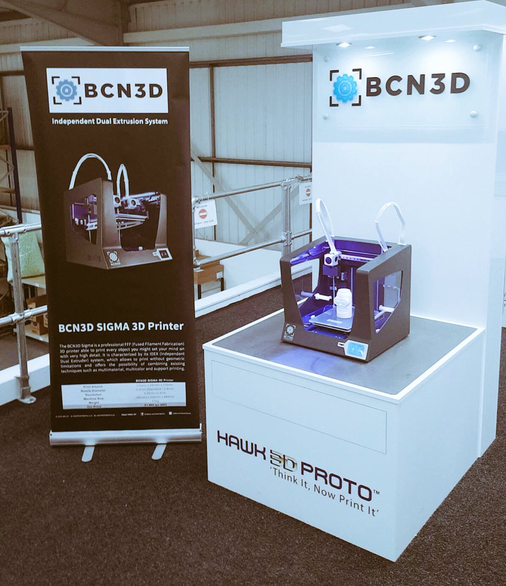 HAWKMAKESFOOD's tweet photo. Our @bcn3dtech Sigma is now officially on display in our #3dprinting showroom!
The logo &amp; information looks so good! https://t.co/xuT2M0DZRl