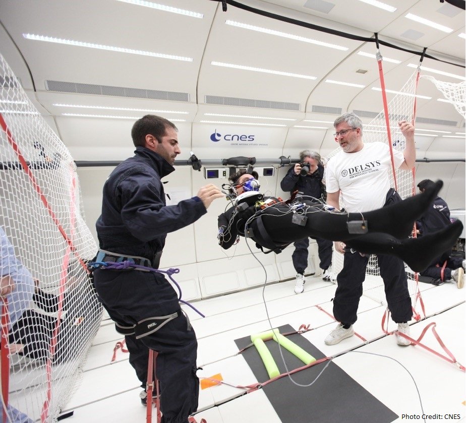 delsysinc's tweet photo. Muscles in microgravity - Self-rotations during parabolic flight; fascinating research by CNRS, Paris V, CNES &amp; MIT https://t.co/bH8mr9VyXD