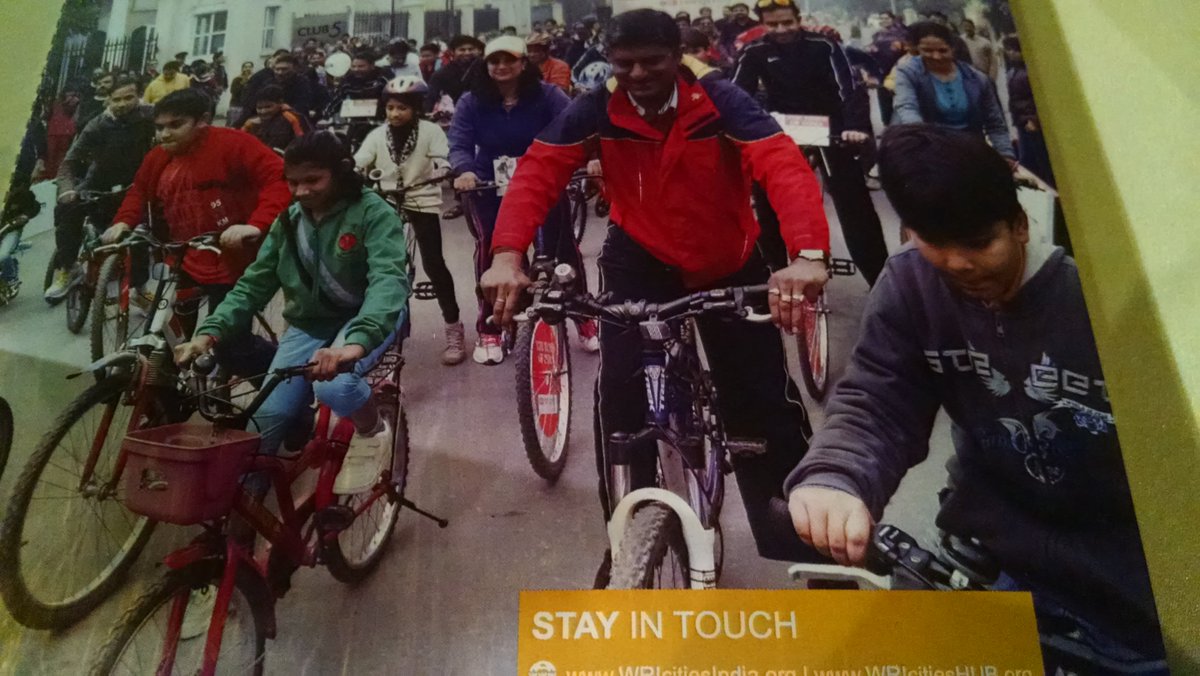 dhidalgo65's tweet photo. Inspired in @CicloviaBogota the @raahgiriday  is now in 40 Indian Cities #SreetsForAll #CK2016 @WRICitiesIndia https://t.co/gD19jlJOxe