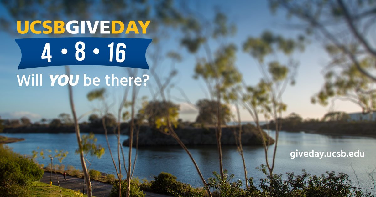 UC Santa Barbara (@ucsantabarbara) on Twitter photo Calling all #Gauchos. Meet us right here online, this Friday, to celebrate #UCSBGiveDay! giveday.ucsb.edu Calling all #Gauchos. Meet us right here online, this Friday, to celebrate #UCSBGiveDay! giveday.ucsb.edu