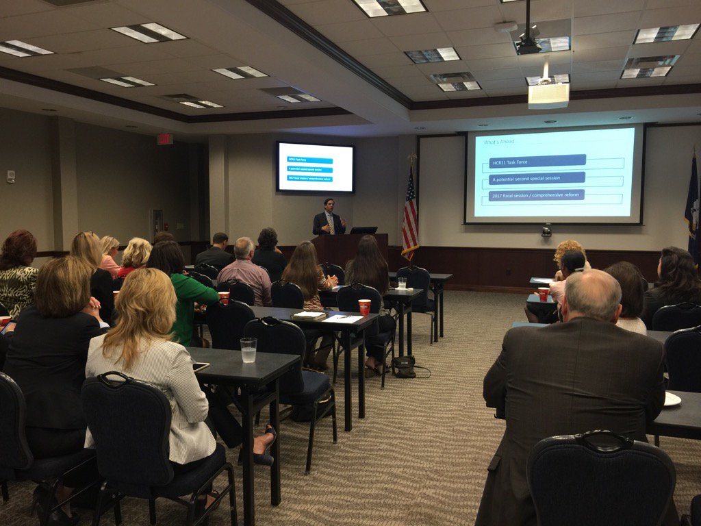 BrianLandry13's tweet photo. La chambers listening to @stephenwags give an overview of the current political climate at the legis #lacce https://t.co/KIpuYJcx7J