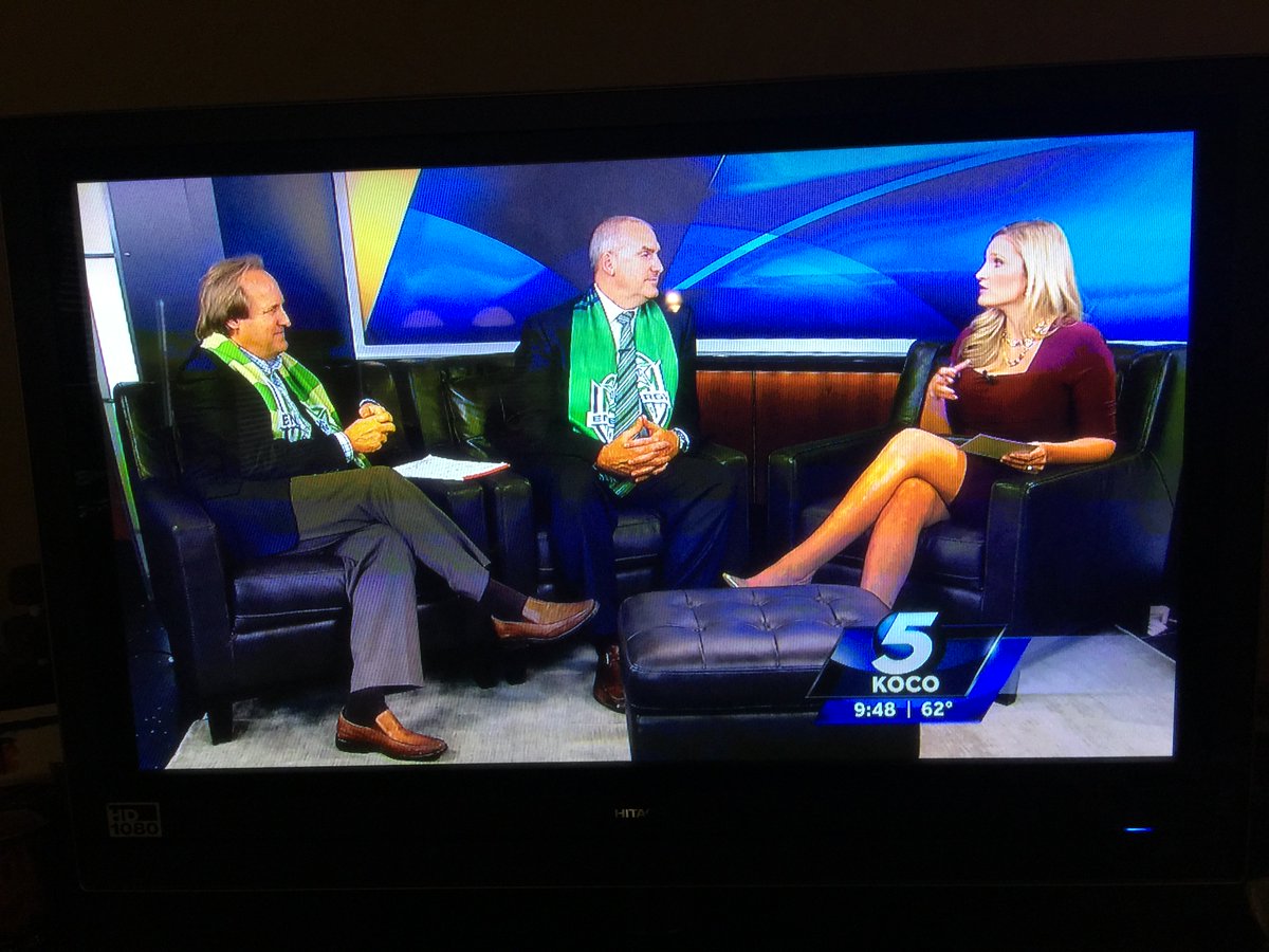 DotOKC's tweet photo. @mclaugh03 and @FunkDiesel on @koconews with @KOCOAbigail. #growthegame @EnergyFC @TheGridOKC #onevoiceonecity https://t.co/x0NXyEyHO2