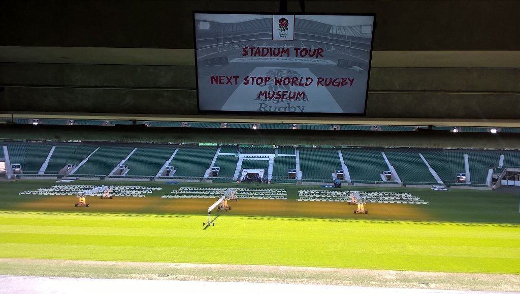 PeteMWatts's tweet photo. Great day at Twickenham, tech enhancing the experience #techday @stadiumbusiness @LSS_FM https://t.co/bo3uNNH9ow